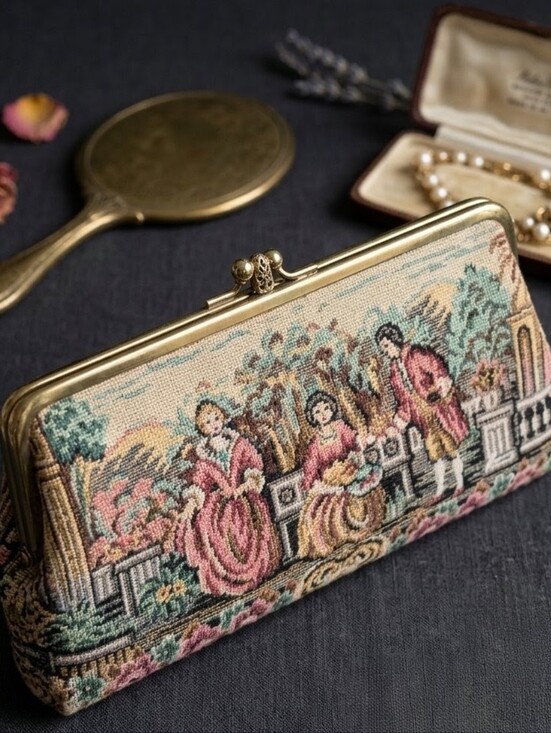 Handbags - Elegant Tapestry Clutch Wallet